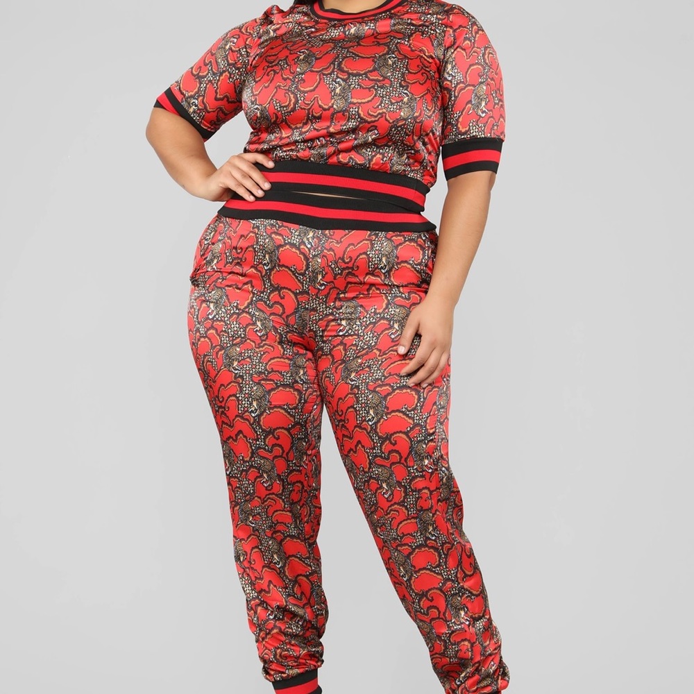 COPY - Fashion Nova Ignite The Night Satin Set 2 Piece Matching Set